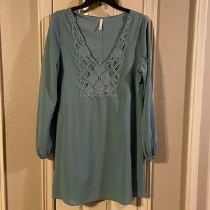 Green blouse